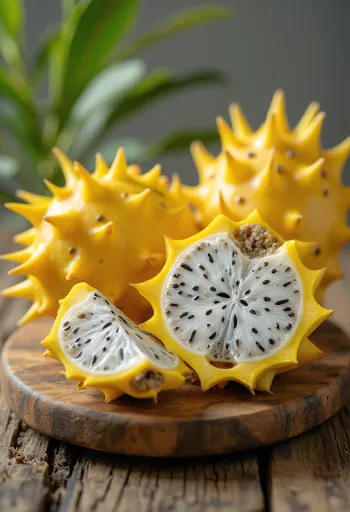 Draakonivili (pitahaya) kollase koorega, erkkollane koor ja valge sisu