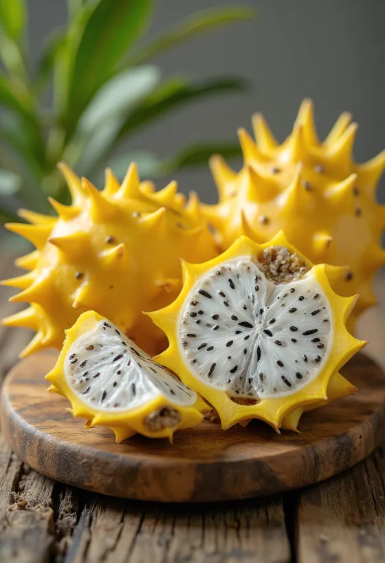 Draakonivili (pitahaya) kollase koorega, erkkollane koor ja valge sisu
