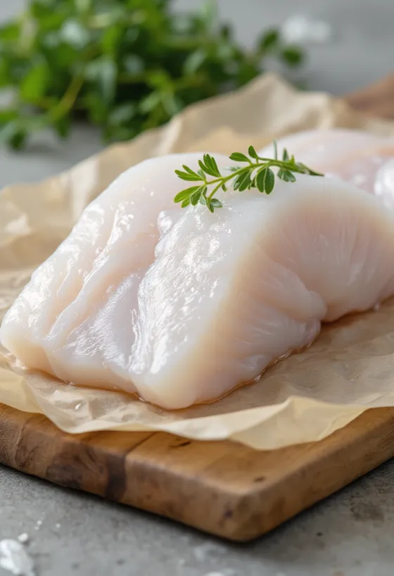 Sherry kalafilee maitseainetega serveerituna puidust lõikelaual