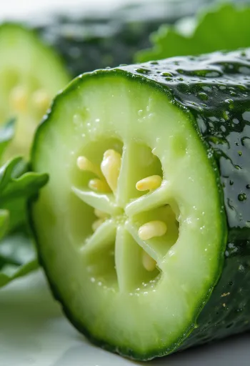 Värsked kurgiviilud ja terved kurgid maalähedasel pinnal