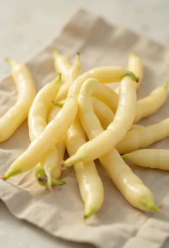 Värsked kollase aedoa kaunad, osaliselt tükeldatud lõikelaual