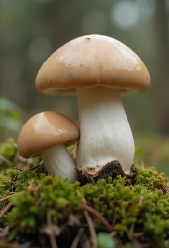 Värsked kivipuravikud metsa stiilis köögis, puidust laual