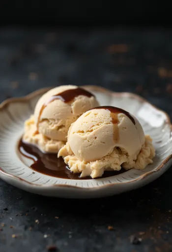 Irish Cream jäätis serveerituna