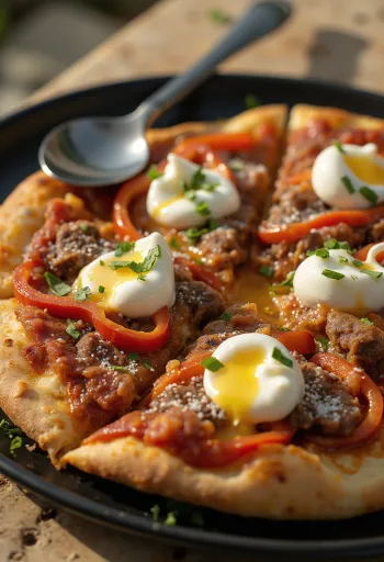 Pizza Iskender serveeritult