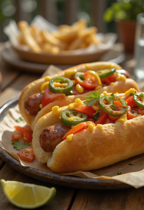 Ekstreemne hot dog serveerituna
