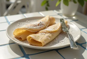 Serveeritud kaneelipannkoogid