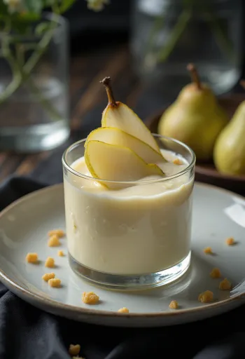 Pirni panna cotta klaasis