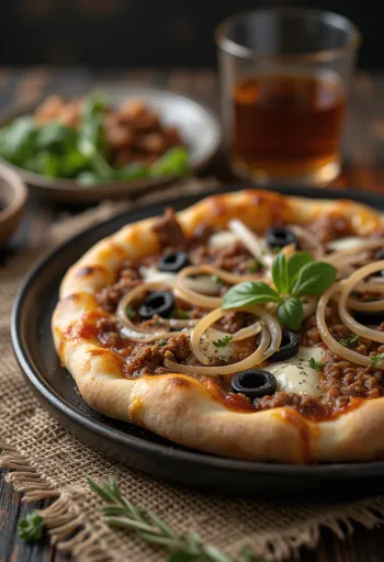Pizza Libyenne serveeritult