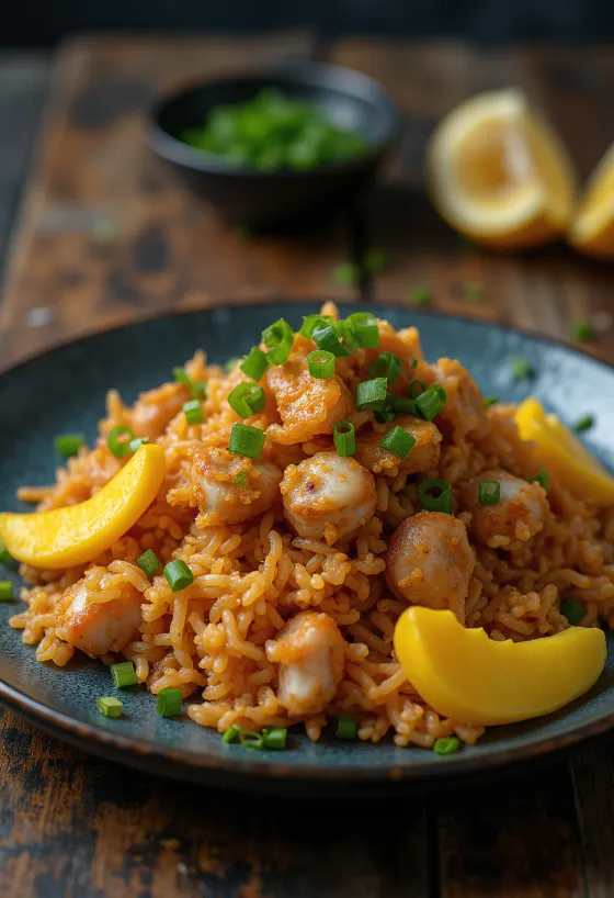 Bagoong riis serveerituna mangoga