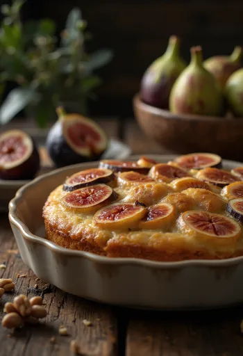 Serveeritud viigimarja-pähklikook