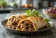 Veiseliha-burrito riisi, mustade ubade ja Cheddari juustuga