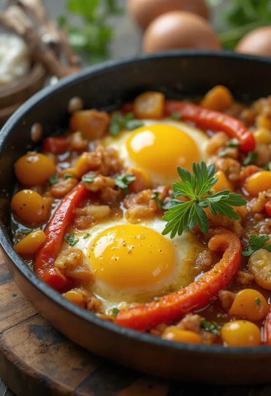 Ratatouille värviliste röstitud köögiviljade ja ürtidega