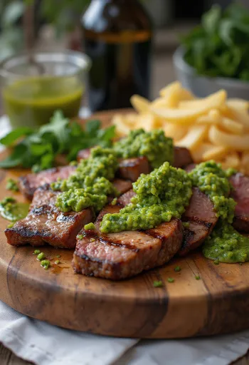 Churrasco steik serveerituna