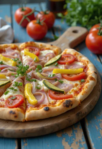 Singi-köögiviljapitsa mozzarella ja basiilikuga