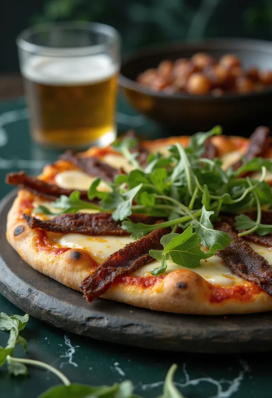 Pizza Sudafricana serveerituna
