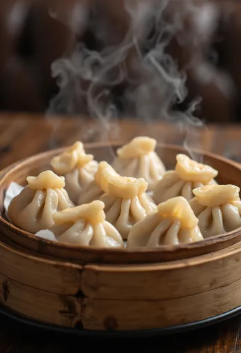 Dim sum sealihaga serveerituna