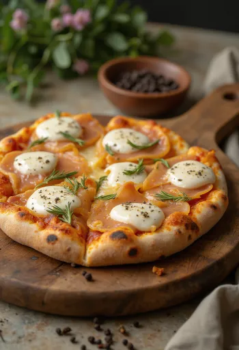 Pizza al Lardo peki ja rosmariiniga