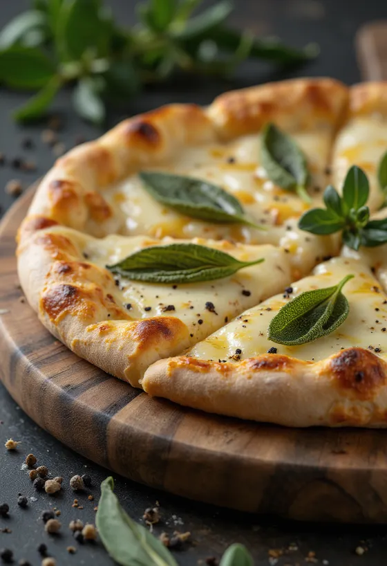 Pizza alla Salvia salvei ja juustuga