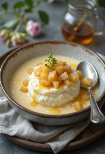 Ricotta panna cotta klaasis