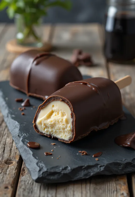 Magnum Classic Mini jäätis krõmpsuva šokolaadikatiga serveerituna