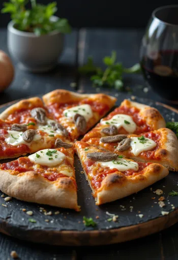Pizza Romana – Õhuke ja krõbe Rooma pitsa serveeritult