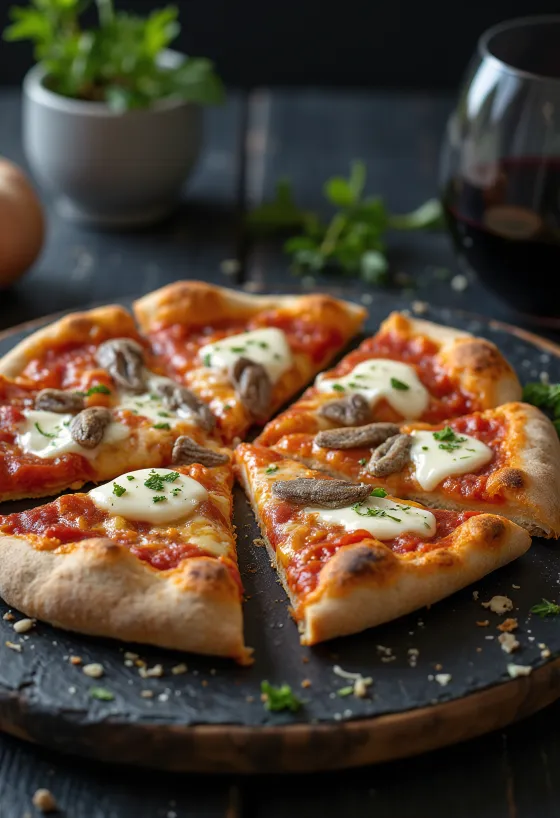 Pizza Romana – Õhuke ja krõbe Rooma pitsa serveeritult