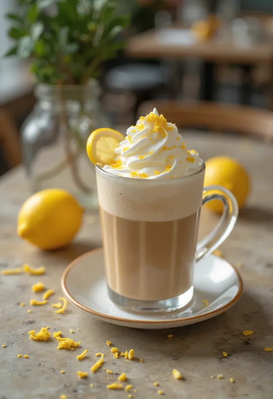 Mündi-sidruni frappé klaasis