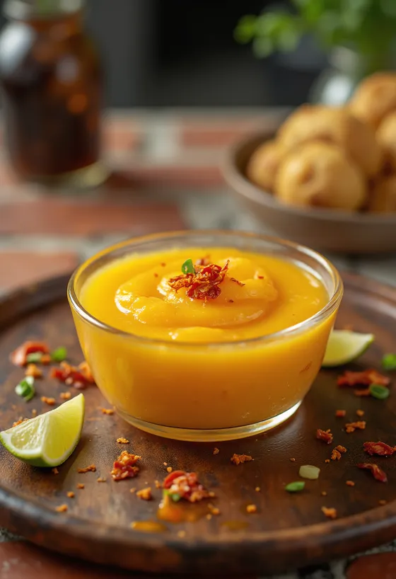 Mango-laimikaste serveerituna grillkana kõrvale