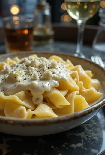 Koorene Gorgonzola kaste serveerituna