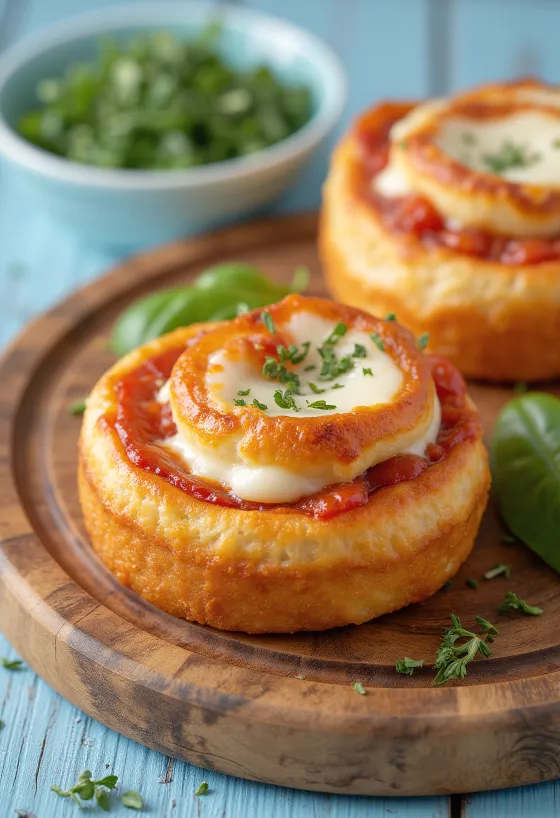 Värskelt serveeritud Pepperoni-rullpõõrikud