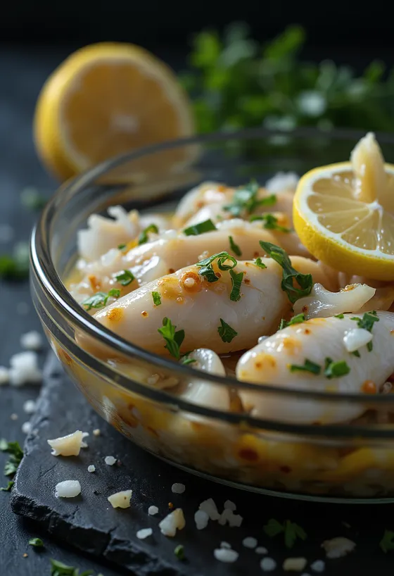 Marineeritud makrell purgis