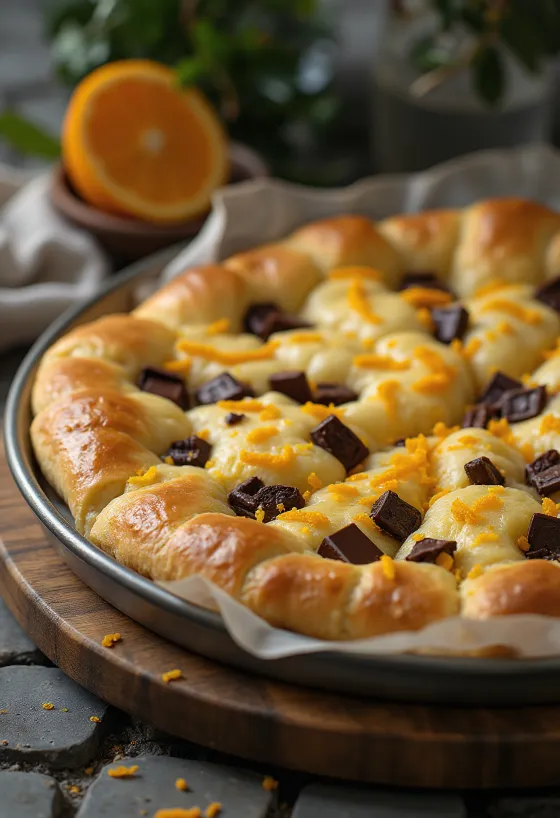 Šokolaadi-apelsinifocaccia
