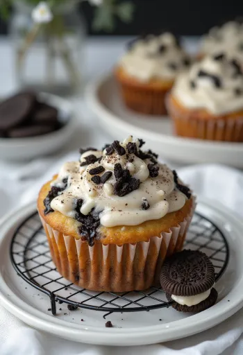 Oreo tassikoogid serveerituna