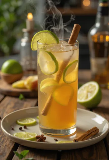 Õuna-laimi alkoholivaba siider kruusis