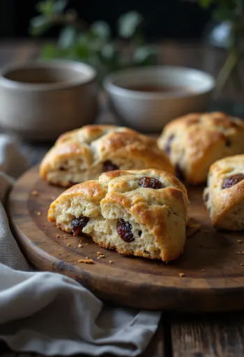 Datli-kaneeli suhkruvaba *scone* serveerituna