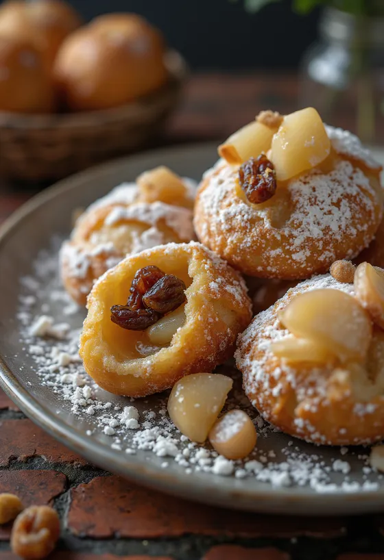 Oliebollen serveerituna