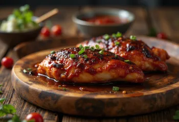 BBQ-kanafilee serveeritult