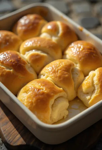 Värskelt küpsetatud Parker House roll