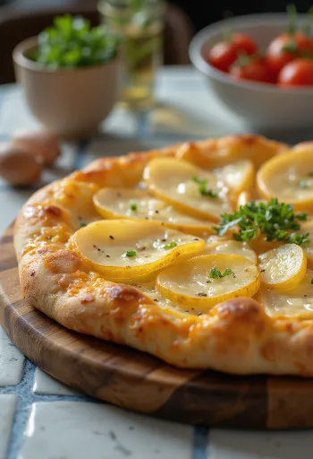 Šveitsi raclette juustu pitsa