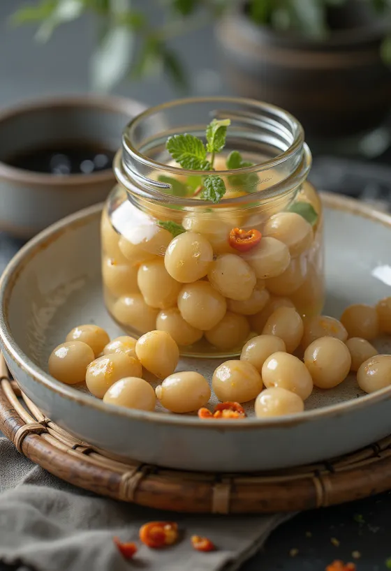 Marineeritud natto purgis