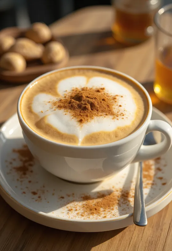 Mee-vanilli latte tassis
