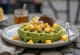 Fusion-vahvlid matcha ja mangoga