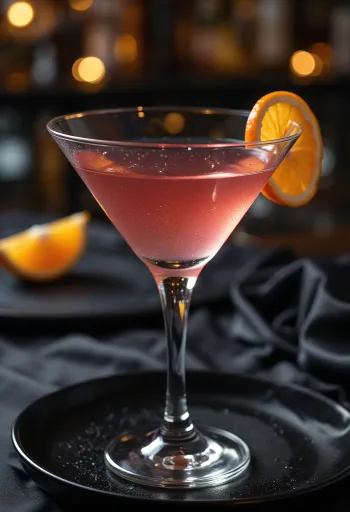 Cosmopolitan kokteil apelsinikoorega