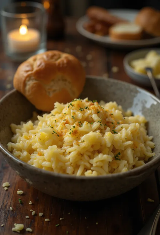 Küüslaugu-võiriis serveerituna