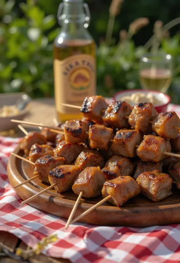 Arrosticini serveerituna