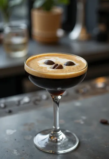 Espresso Martini kokteil kolme kohvioaga