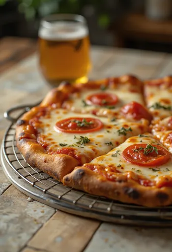 New York Style Pizza õhukese põhja ja suurte viiludega