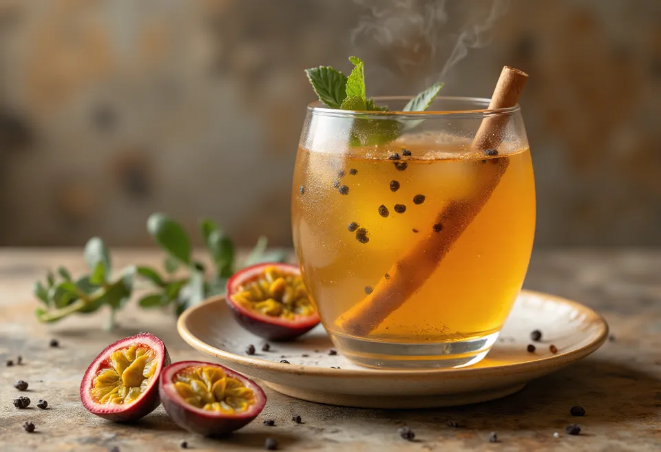 Granadillisiider serveerituna klaasis