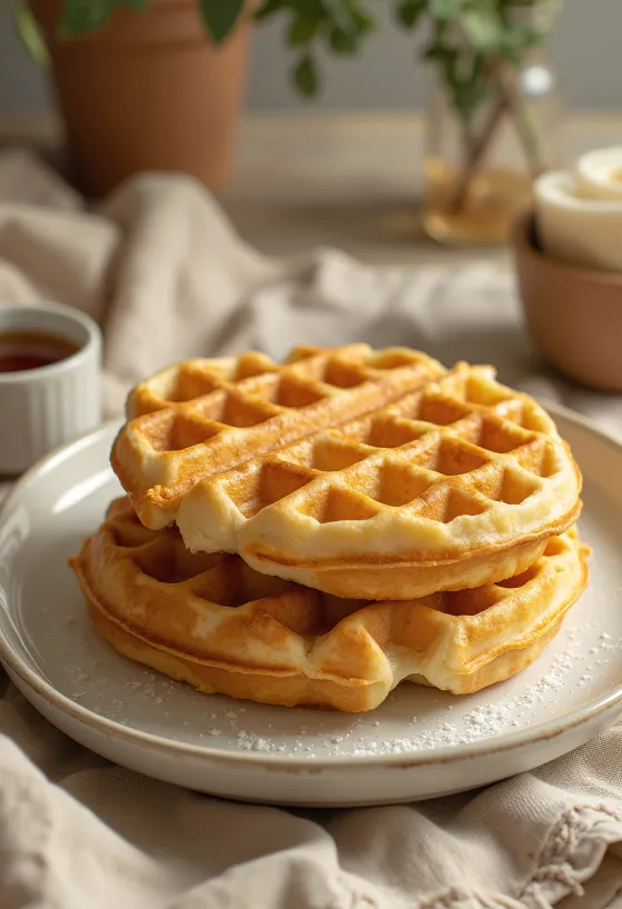 Värskelt küpsetatud vahvlikukkel