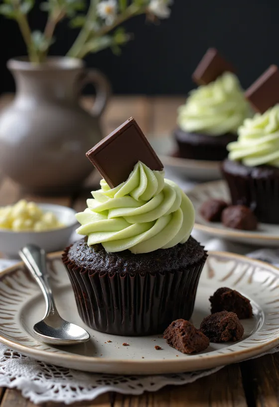 Serveeritud After Eight tassikook